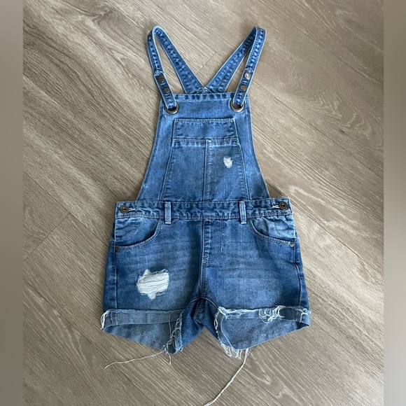 Arizona Jean Company Other - ARIZONA JEANS CO DENIM OVERALL DISTRESSED ROMPER